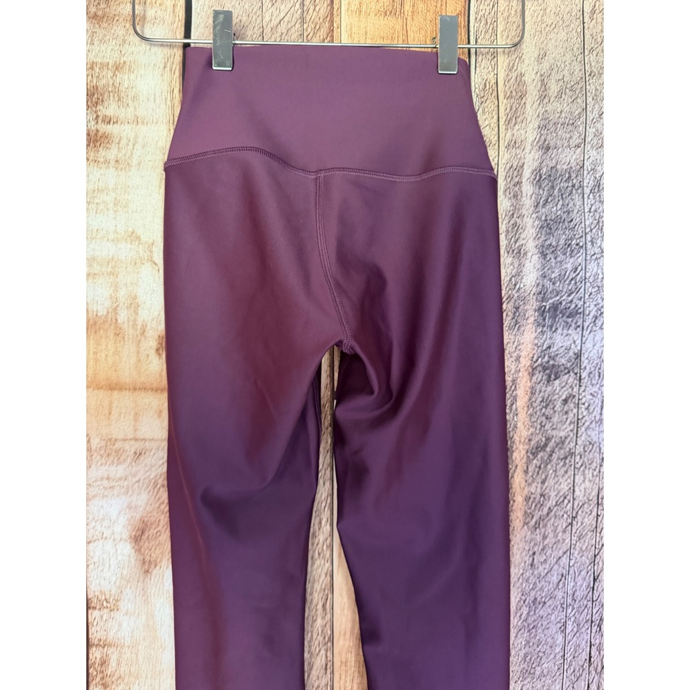 Alo Yoga 7/8 Leggings Athleisure Plum Pilates Activewear Barre Workout Size XXS - Picture 5 of 7